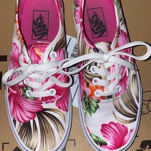 Floral authentic vans